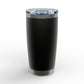 Jefferson J Diamond Engraved Monogram 20oz Tumbler