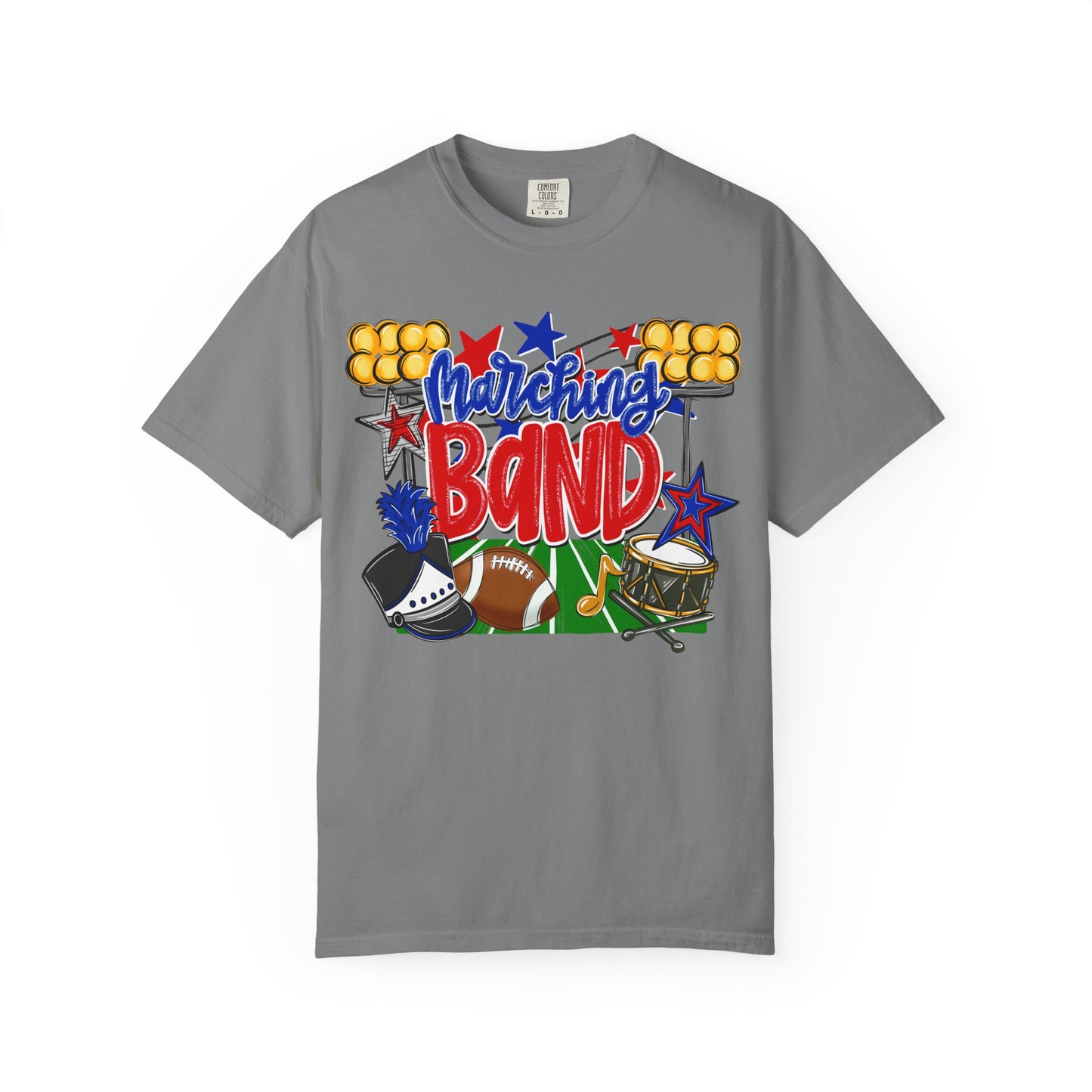 Marching Band Comfort Colors Short Sleeve Tee