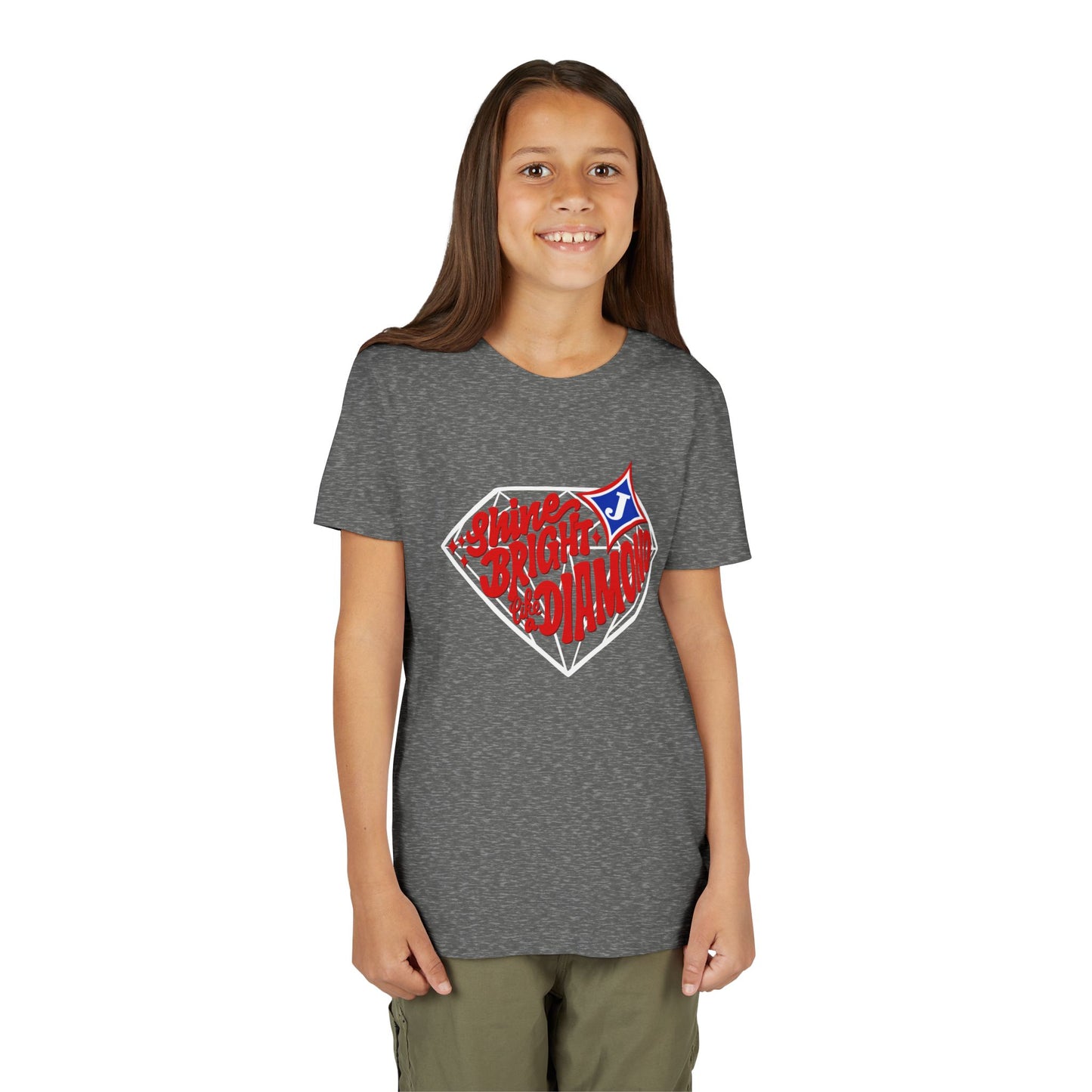 Shine Bright Like A Diamond Youth Short Sleeve Tee