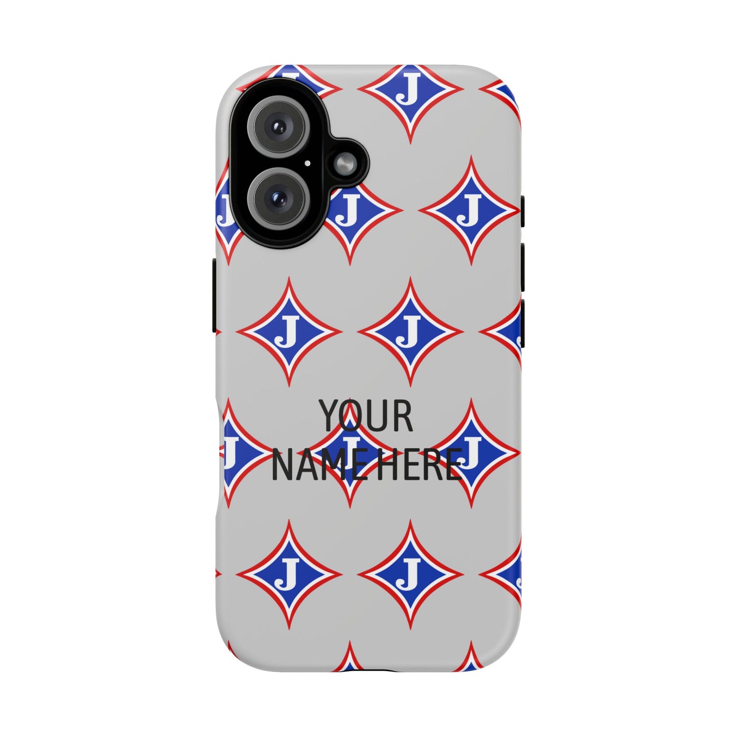 Jefferson J Diamond Personalized Tough Phone Case (Add Your Name)