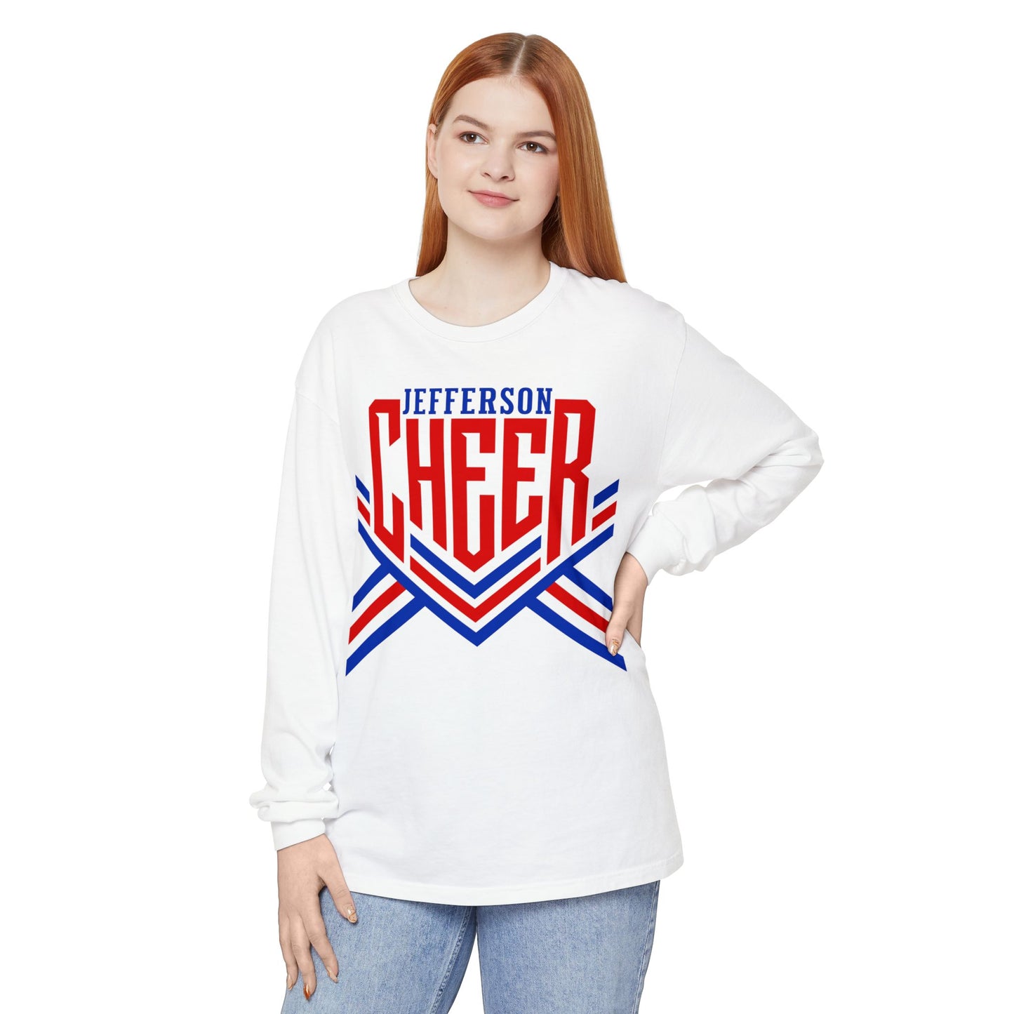 Jefferson Cheer Long Sleeve Tee (Comfort Colors)
