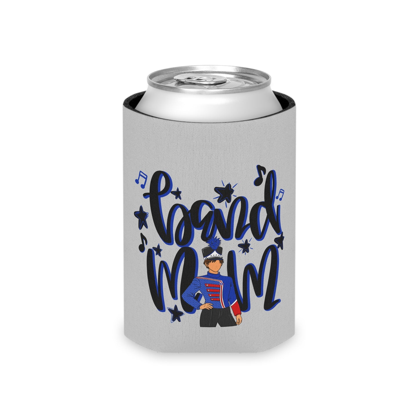 Band Mom Blue Boy Can Cooler