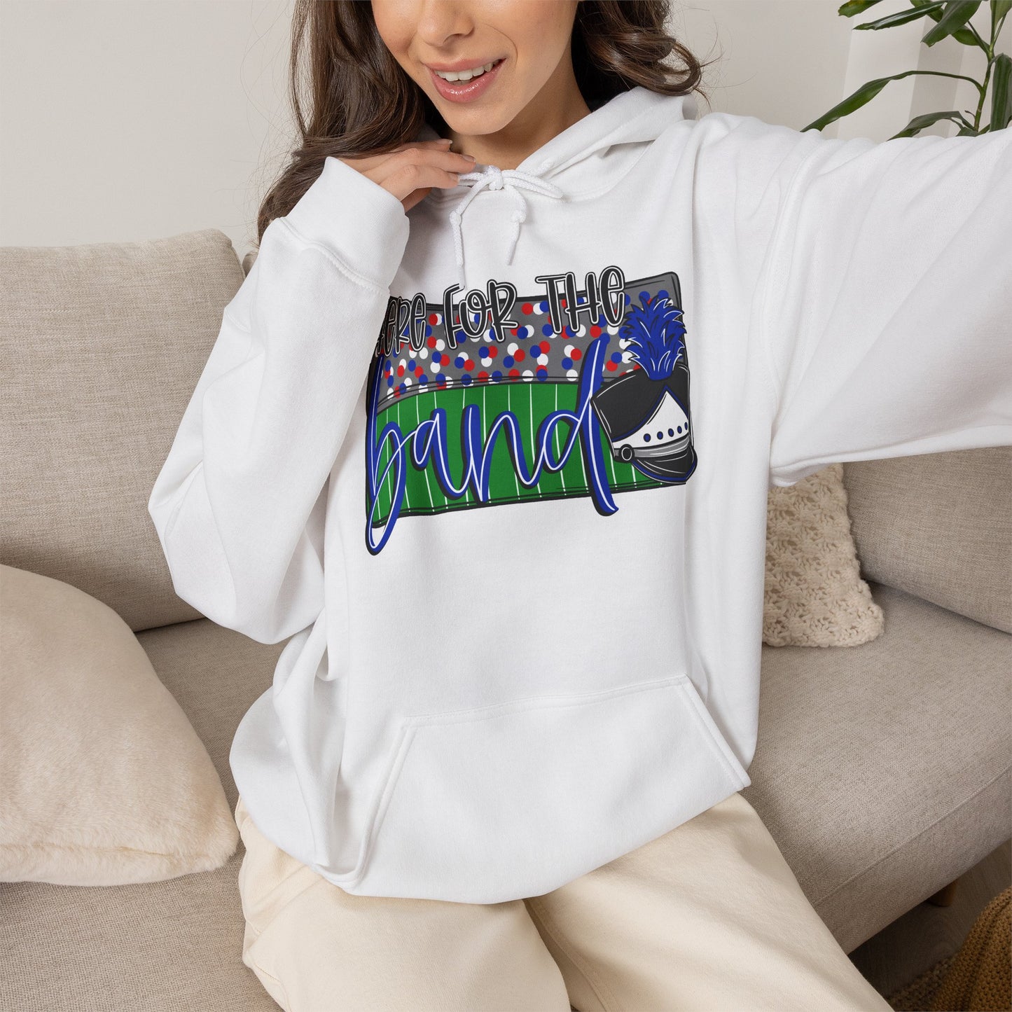 Here For The Band Unisex Hoodie (Gildan)