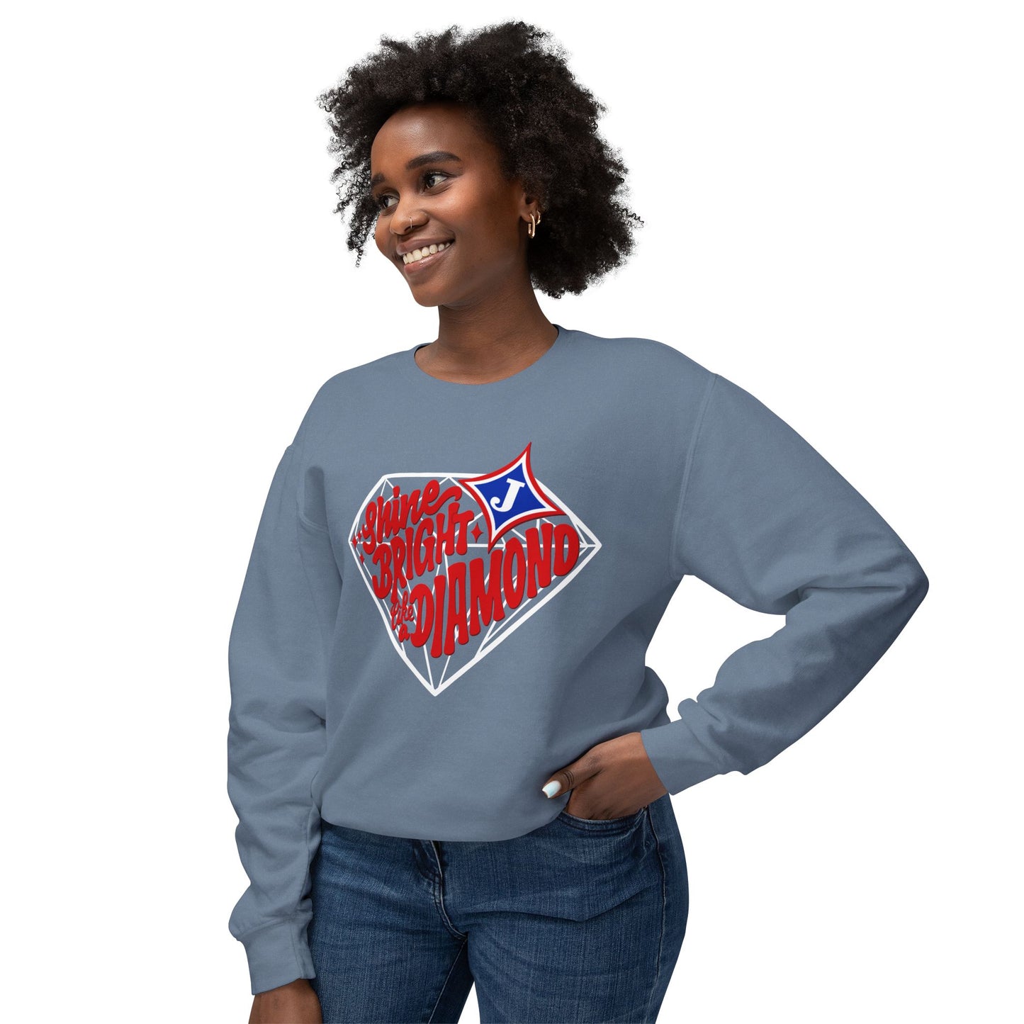 Shine Bright Like A Diamond Sweatshirt (Comfort Colors)