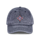 Jefferson J Diamond Vintage Embroidered Baseball Cap
