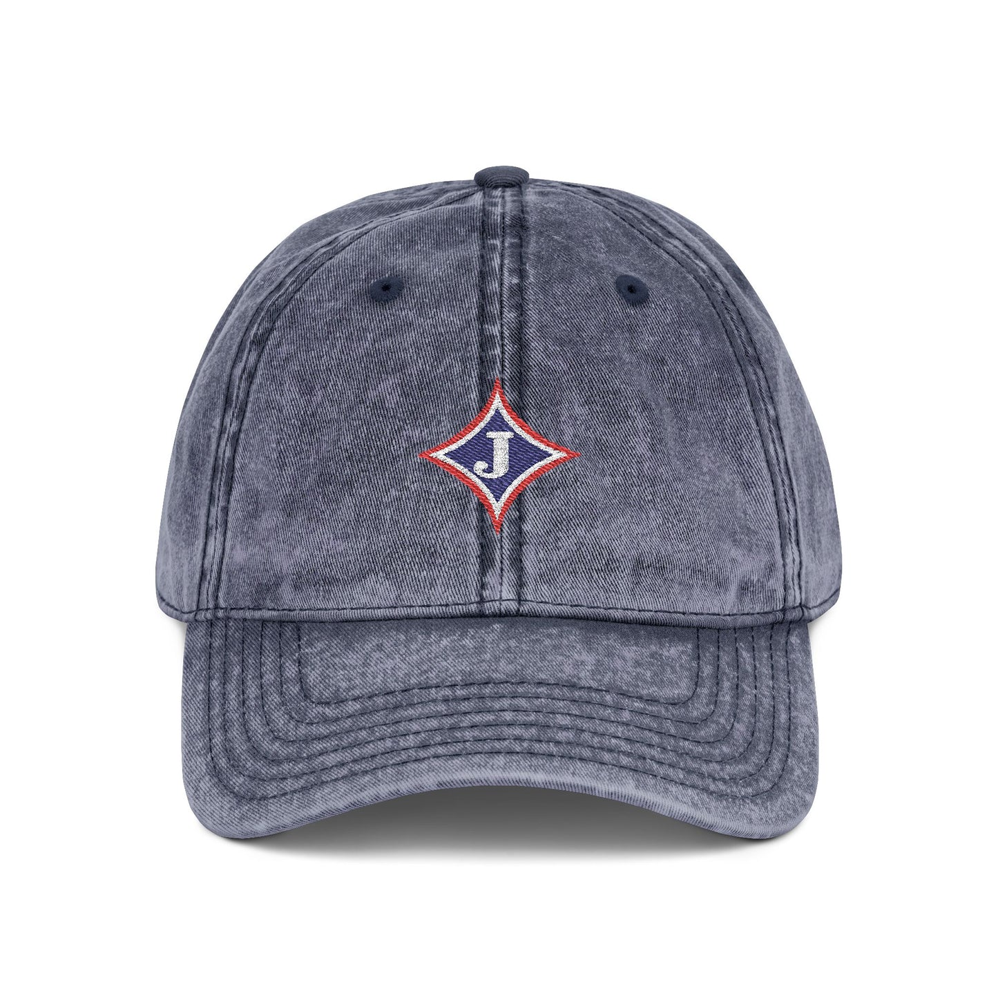 Jefferson J Diamond Vintage Embroidered Baseball Cap