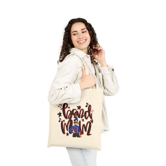 Band Mom Red Girl Tote Bag