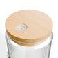 Band Mom Red Girl Sipper Glass — 16oz Reusable Tumbler with Bamboo Lid