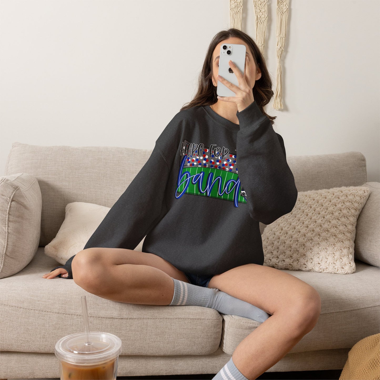 Here For The Band Sweatshirt (Gildan)