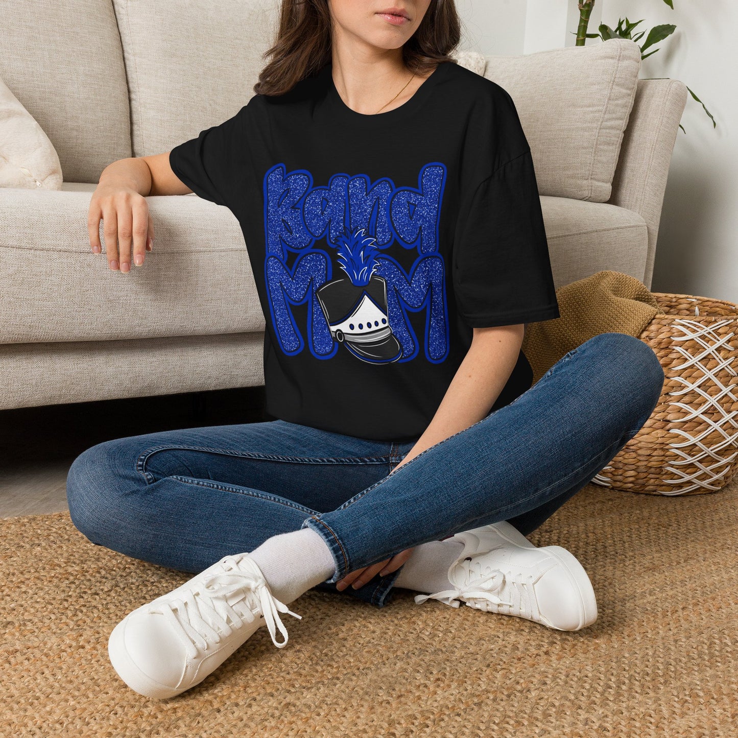 Band Mom Hat Short Sleeve Tee (Gildan)