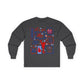 Cheer Icon Grid Long Sleeve Tee (Gildan)