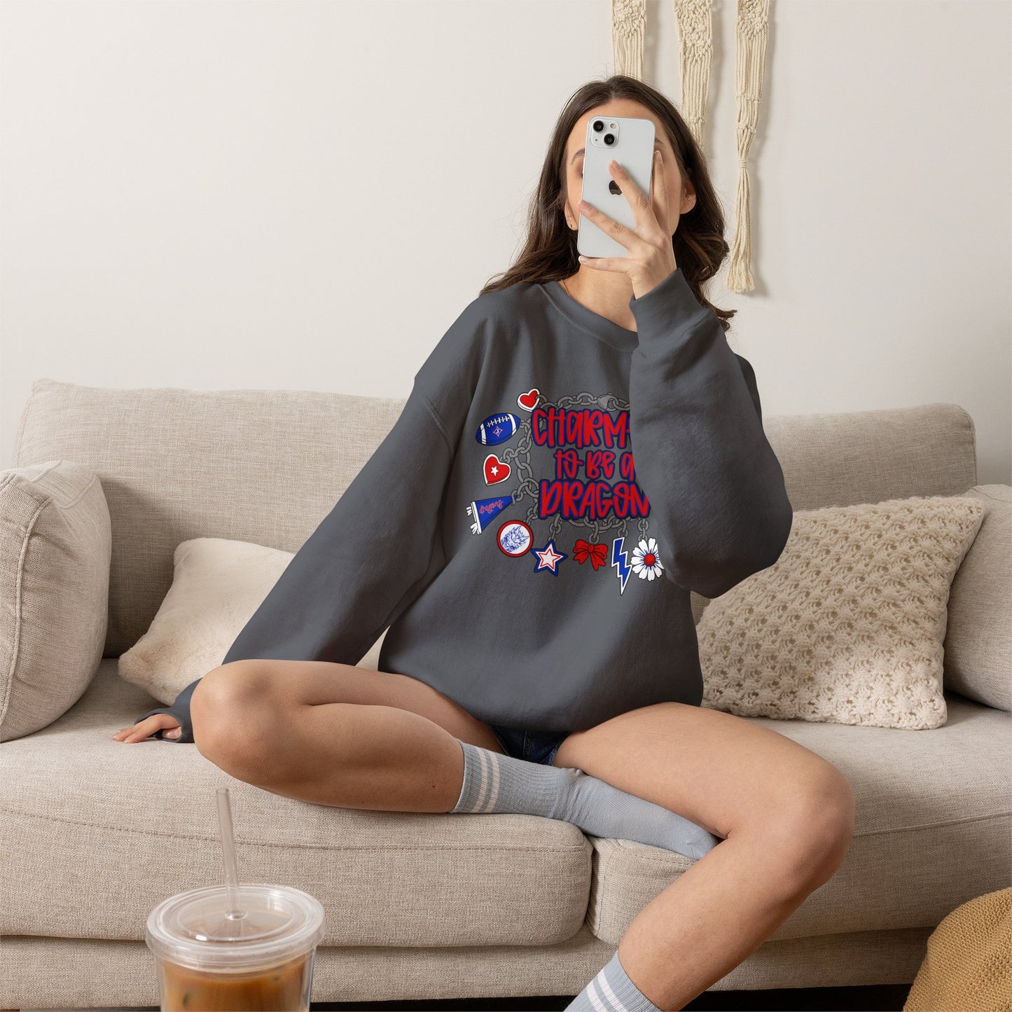 Charmed To Be A Dragon Sweatshirt (Gildan)