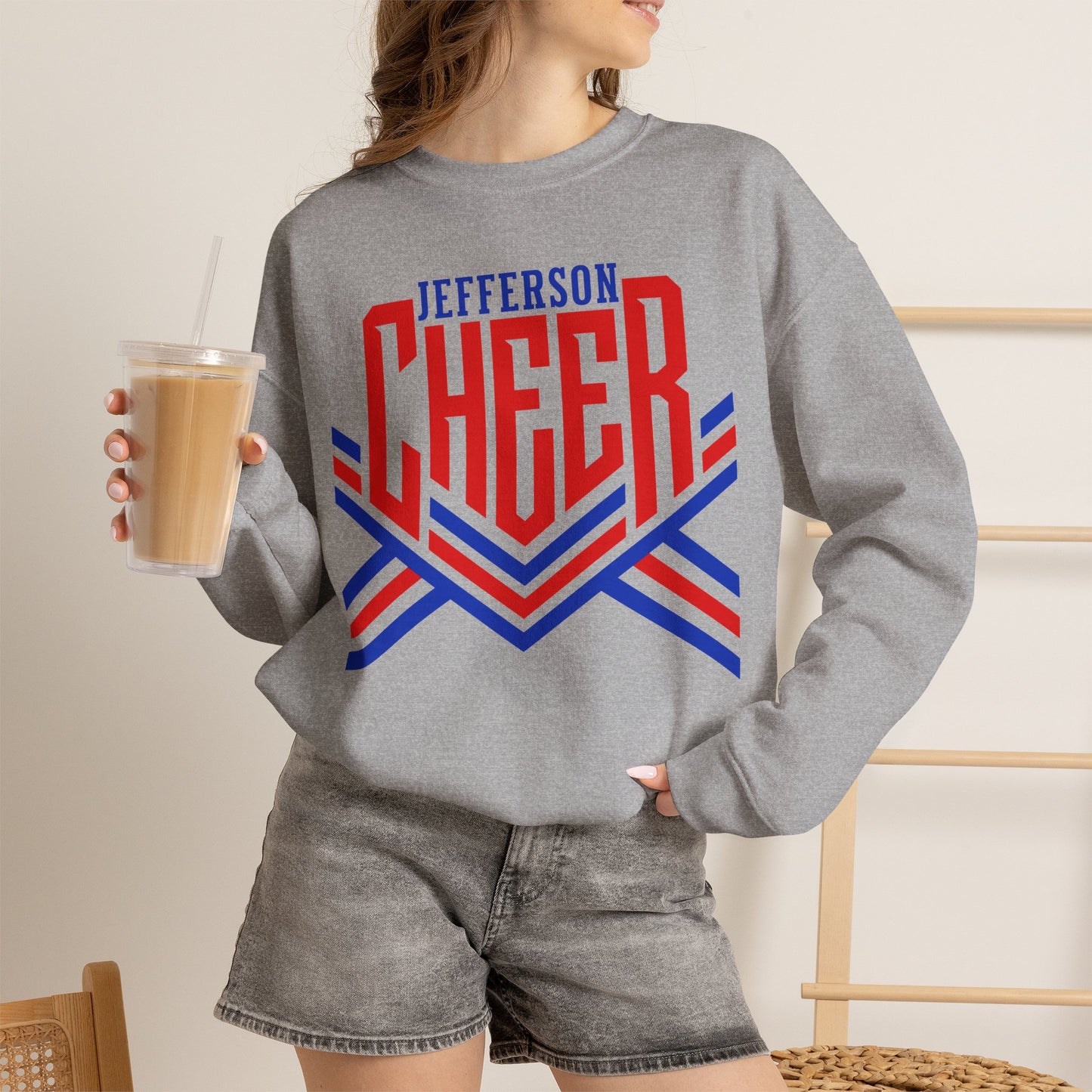 Jefferson Cheer Sweatshirt (Gildan)