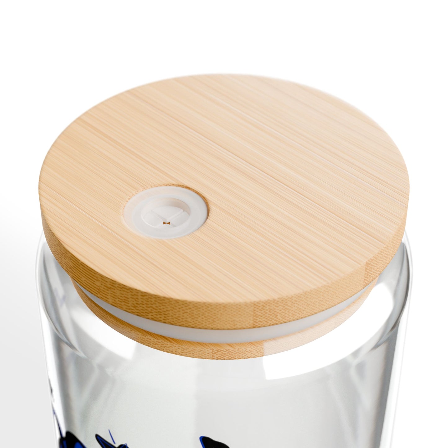 Band Mom Blue Girl Sipper Glass — 16oz Reusable Tumbler with Bamboo Lid