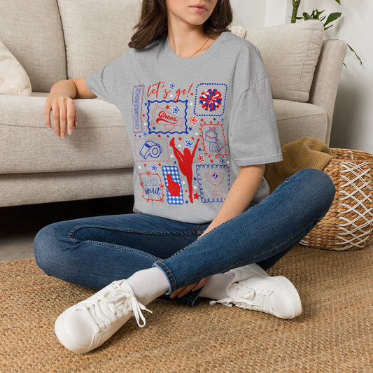 Cheer Icon Grid Short Sleeve Tee (Gildan)
