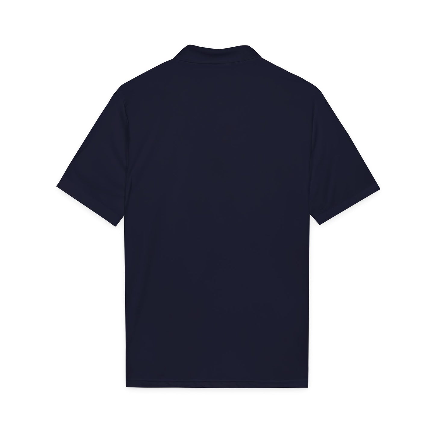 Embroidered Jefferson Diamond Shirt — Classic White Performance Golf Polo