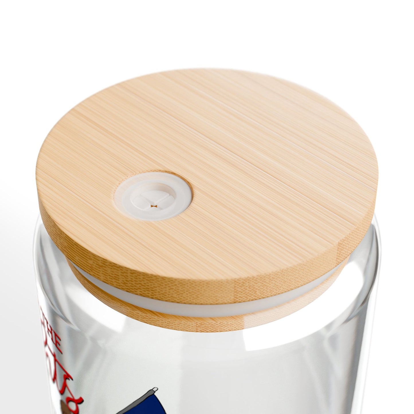 Under The Lights Color Guard Sipper Glass — 16oz Reusable Tumbler with Bamboo Lid
