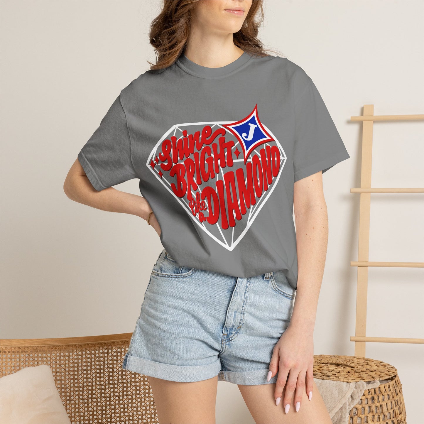 Shine Bright Like A Diamond Short Sleeve Tee (Comfort Colors)