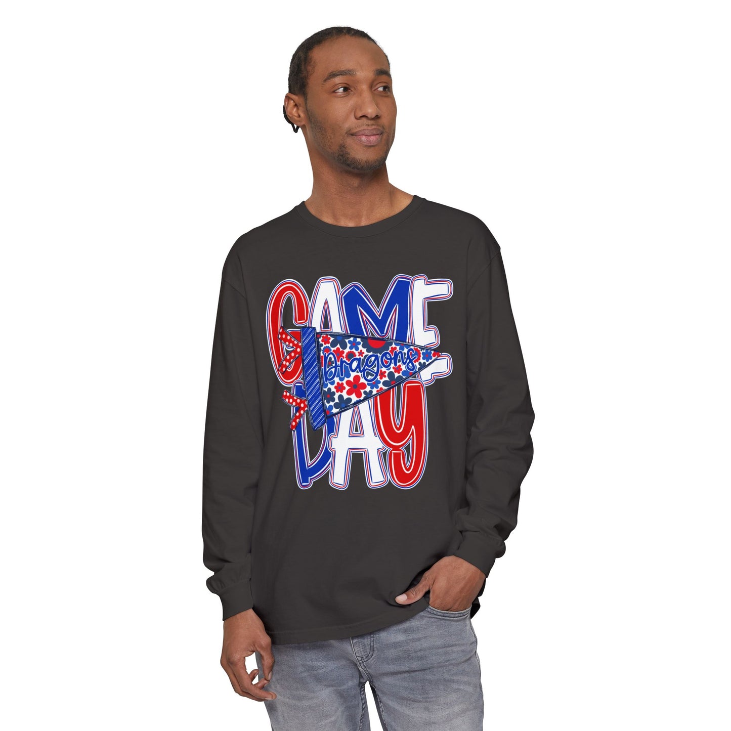 Game Day Dragons Long Sleeve Tee (Comfort Colors)