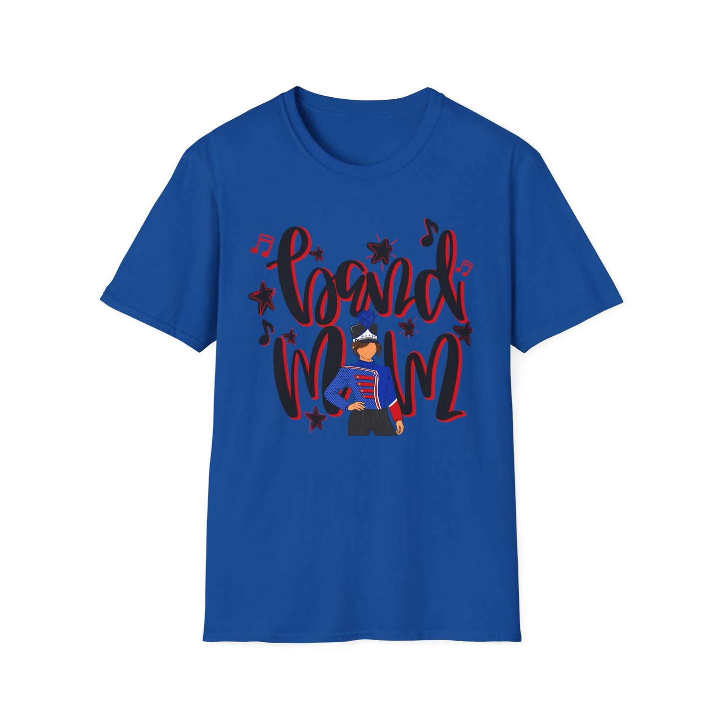 Band Mom Red Girl Short Sleeve Tee (Gildan)