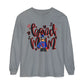 Band Mom Red Girl Long Sleeve Tee (Comfort Colors)