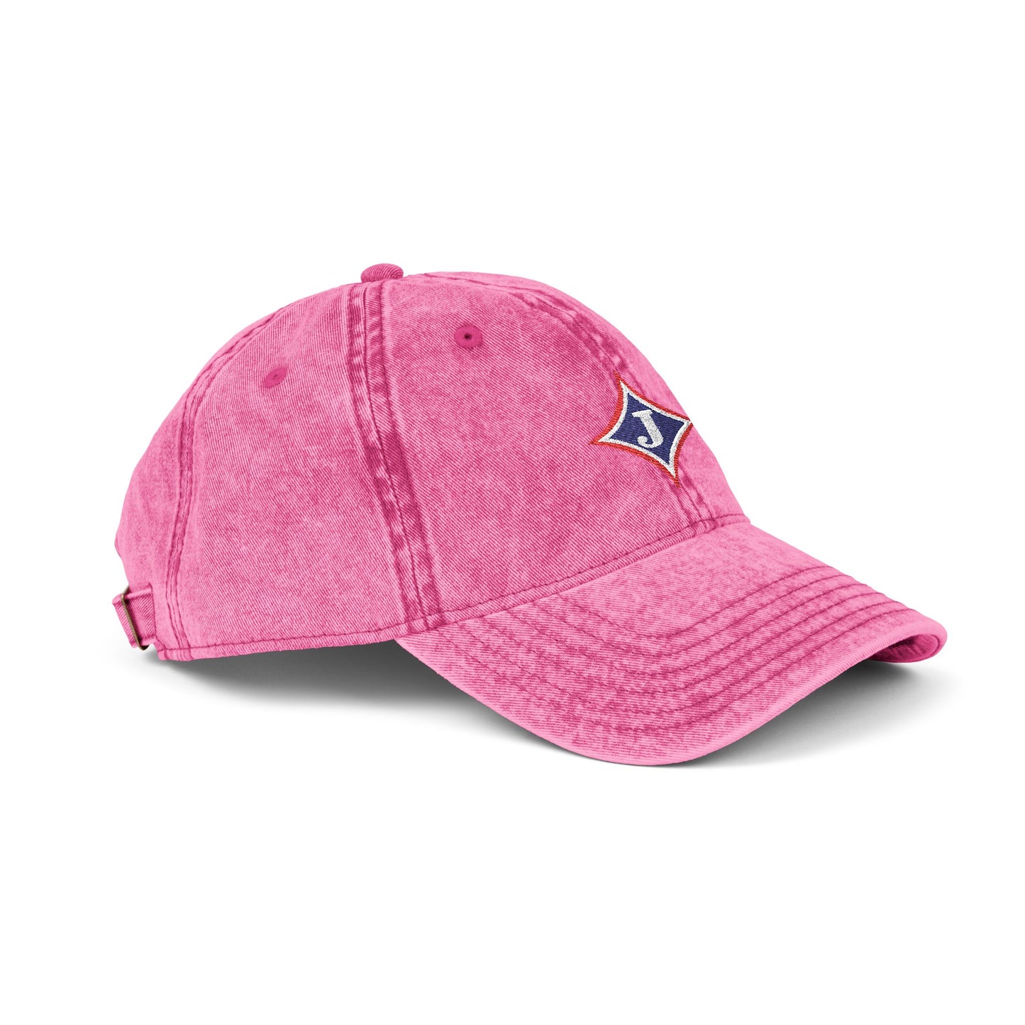 Jefferson J Diamond Vintage Embroidered Baseball Cap