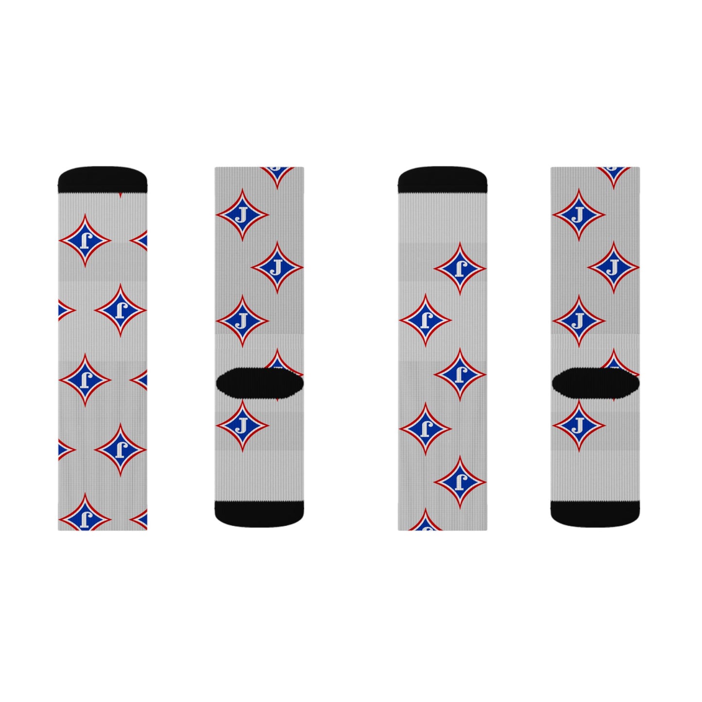 Jefferson J Diamond Crew Socks