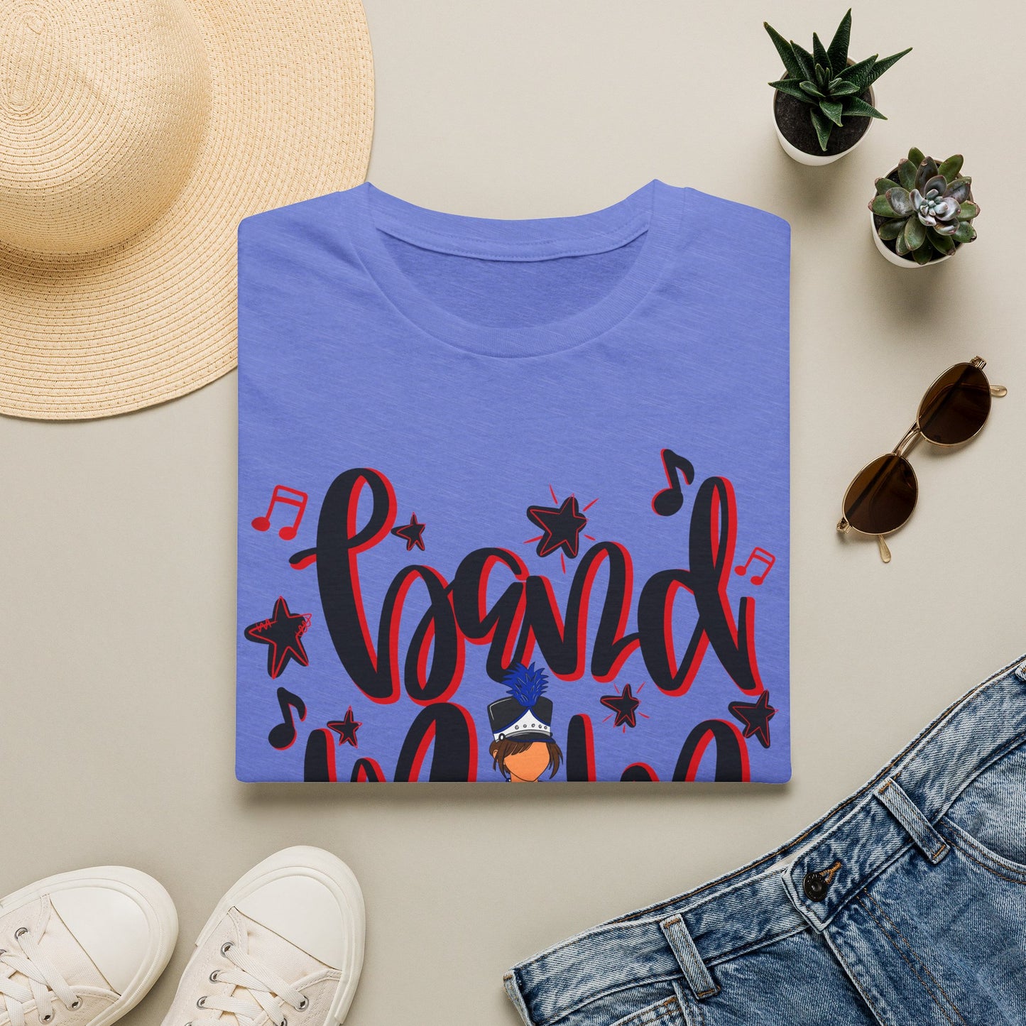 Band Mom Red Girl Short Sleeve Tee (Gildan)