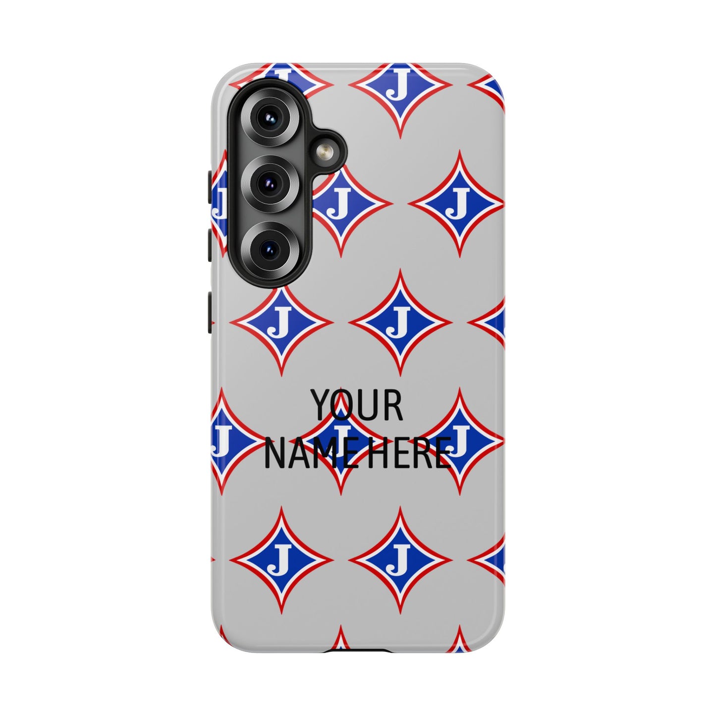 Jefferson J Diamond Personalized Tough Phone Case (Add Your Name)