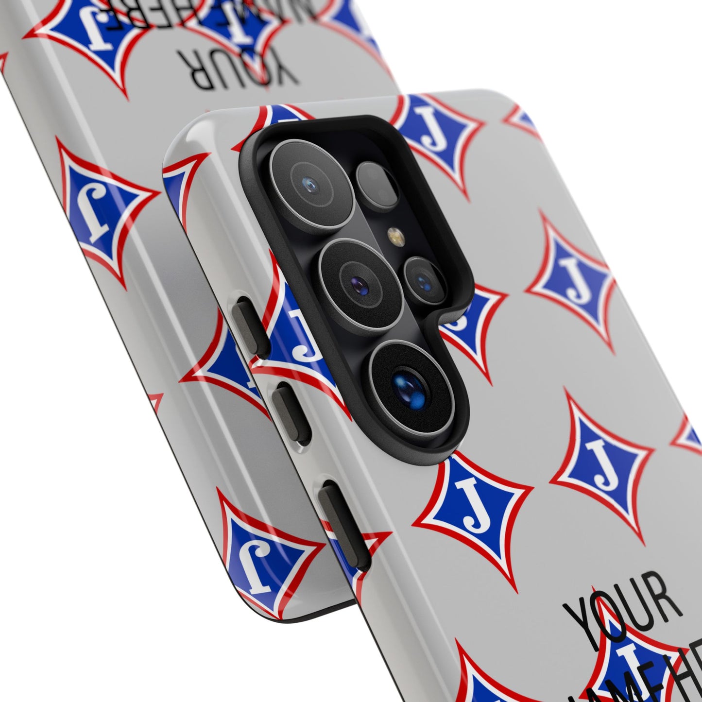 Jefferson J Diamond Personalized Tough Phone Case (Add Your Name)