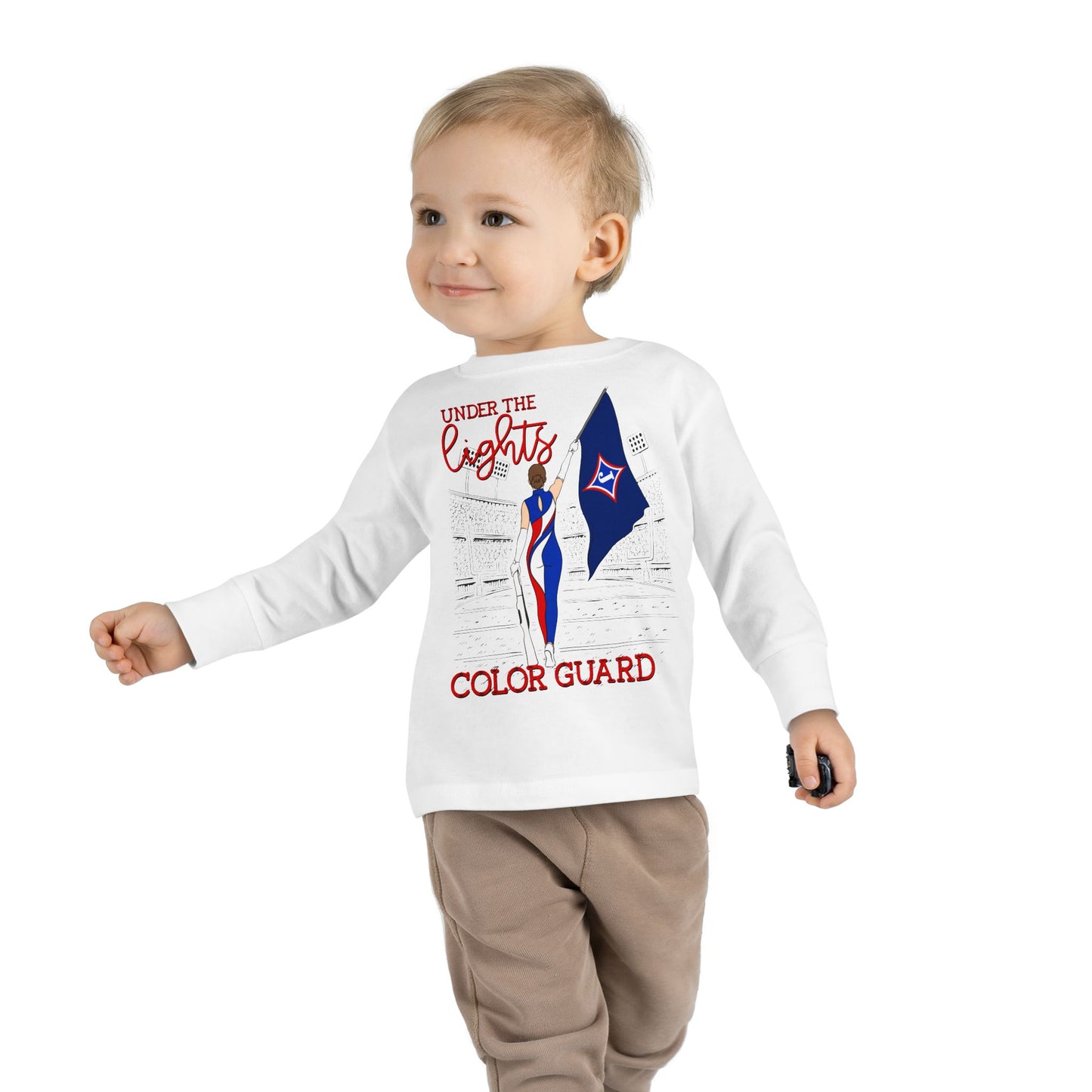 Under The Lights Color Guard Toddler Long Sleeve Tee