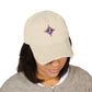 Jefferson J Diamond Distressed Embroidered Dad Hat