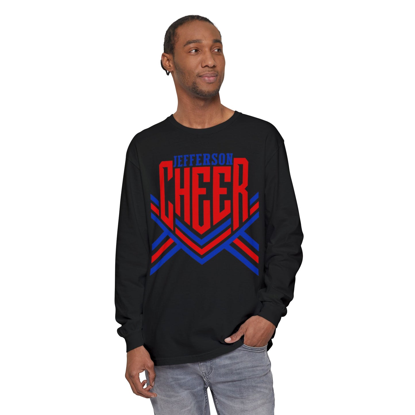 Jefferson Cheer Long Sleeve Tee (Comfort Colors)