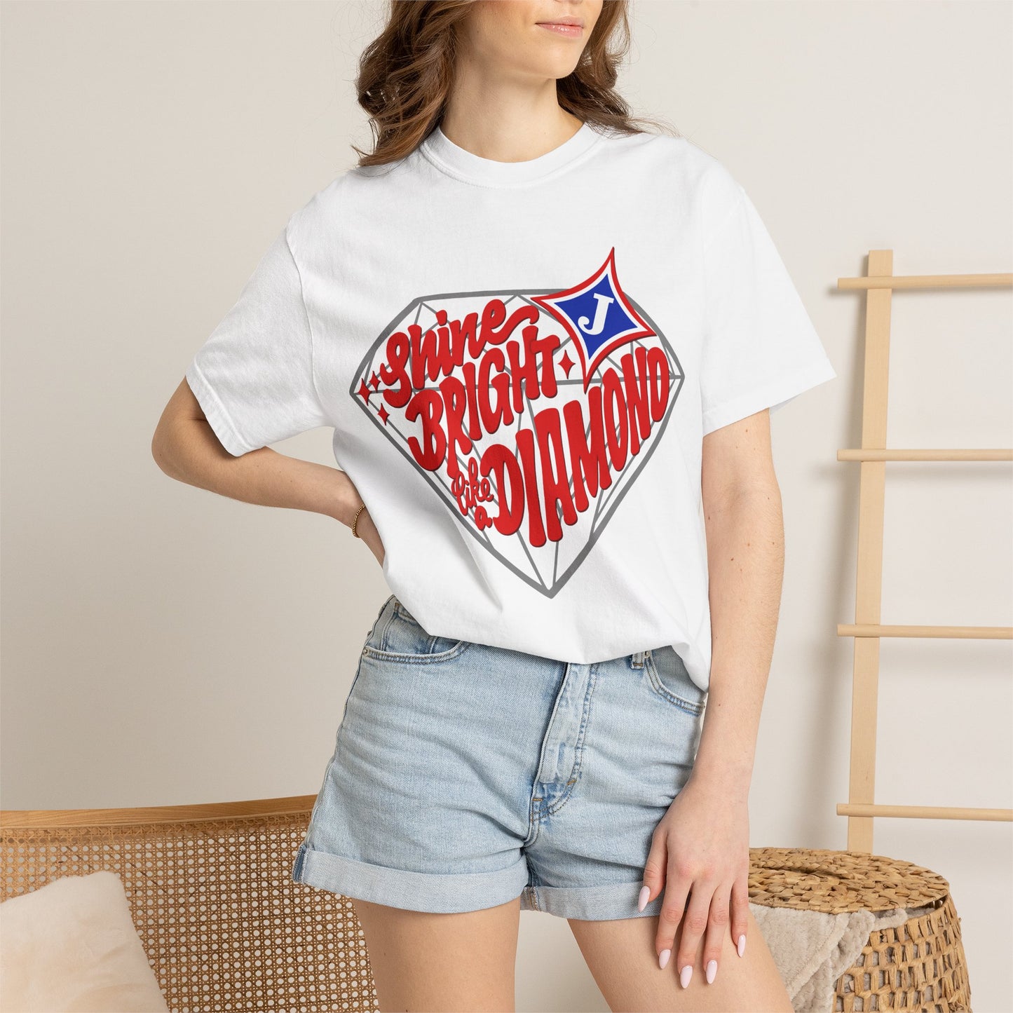 Shine Bright Like A Diamond Short Sleeve Tee (Comfort Colors)