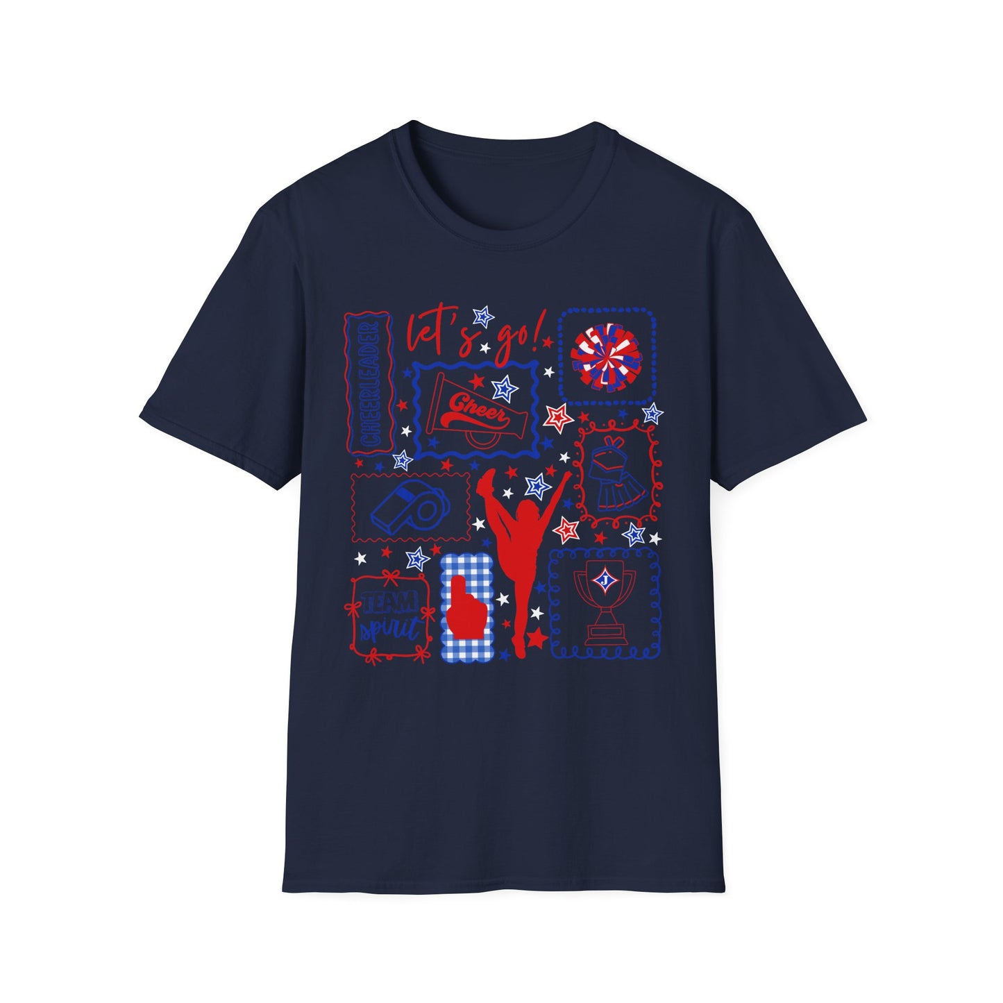 Cheer Icon Grid Short Sleeve Tee (Gildan)