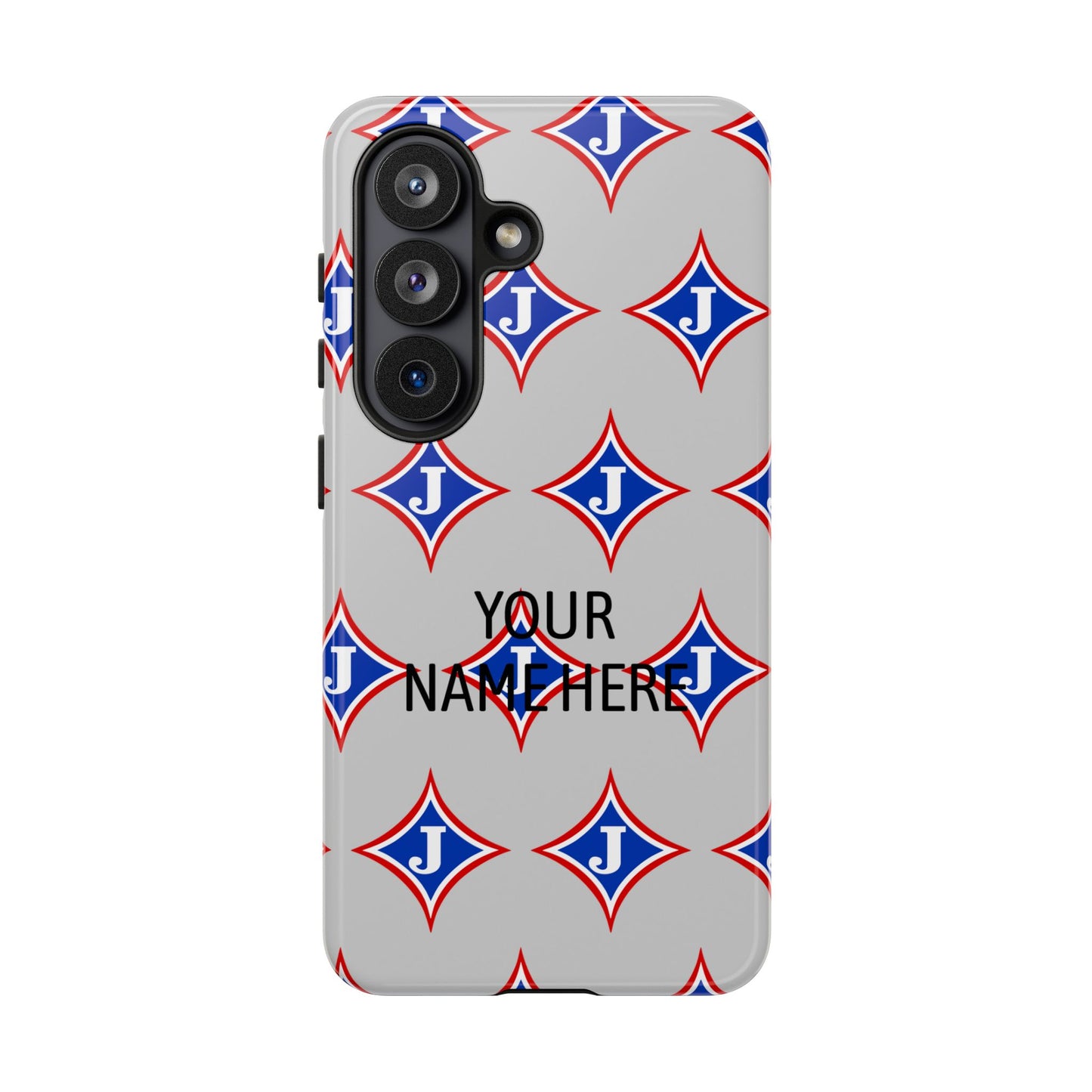 Jefferson J Diamond Personalized Tough Phone Case (Add Your Name)