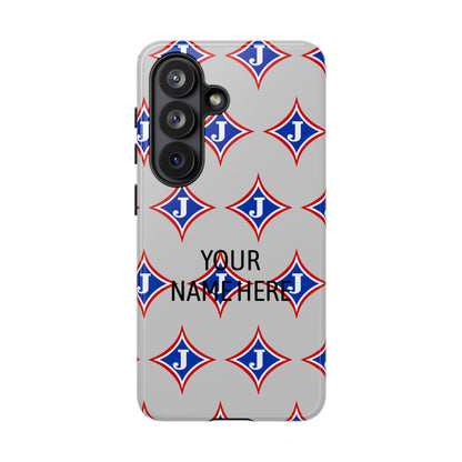 Jefferson J Diamond Personalized Tough Phone Case (Add Your Name)