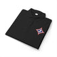 Embroidered Jefferson Diamond Shirt — Classic White Performance Golf Polo