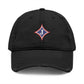 Jefferson J Diamond Distressed Embroidered Dad Hat