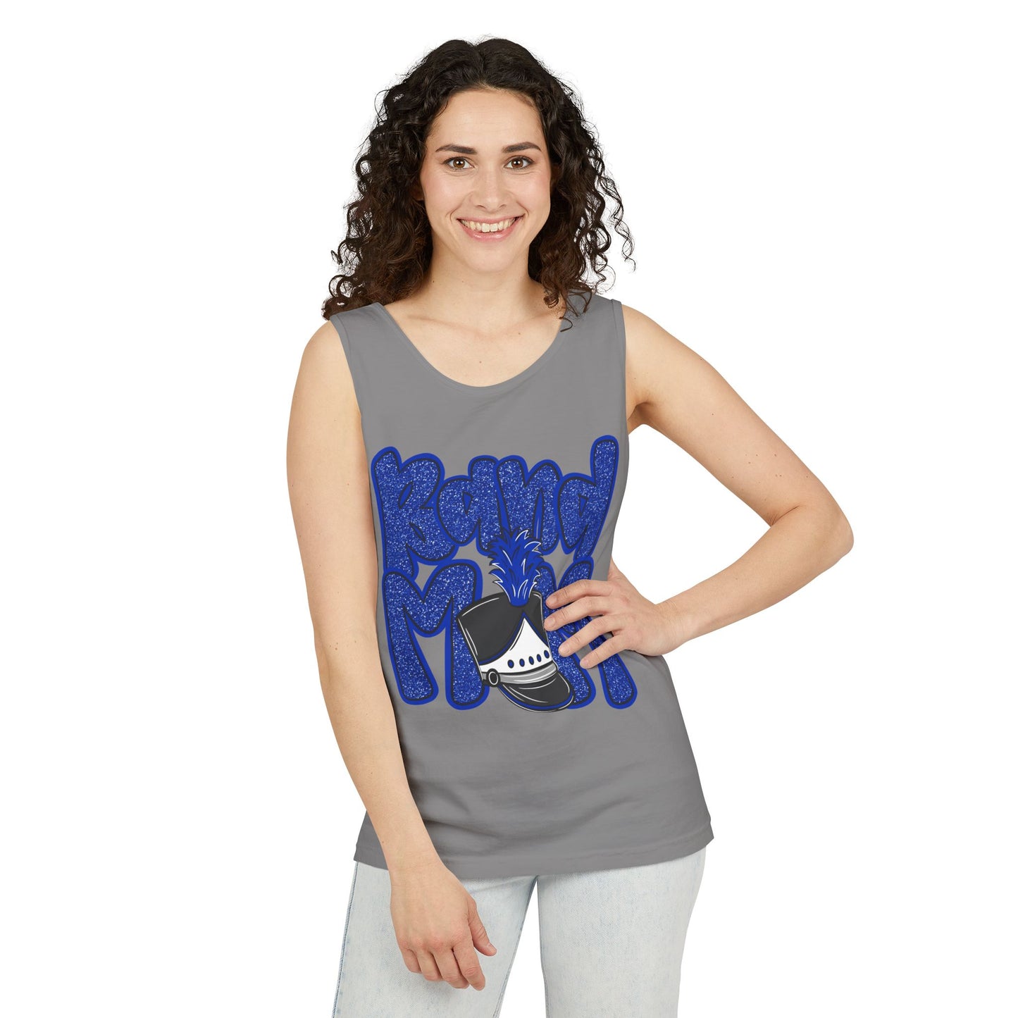 Band Mom Hat UnisexTank Top (Comfort Colors)