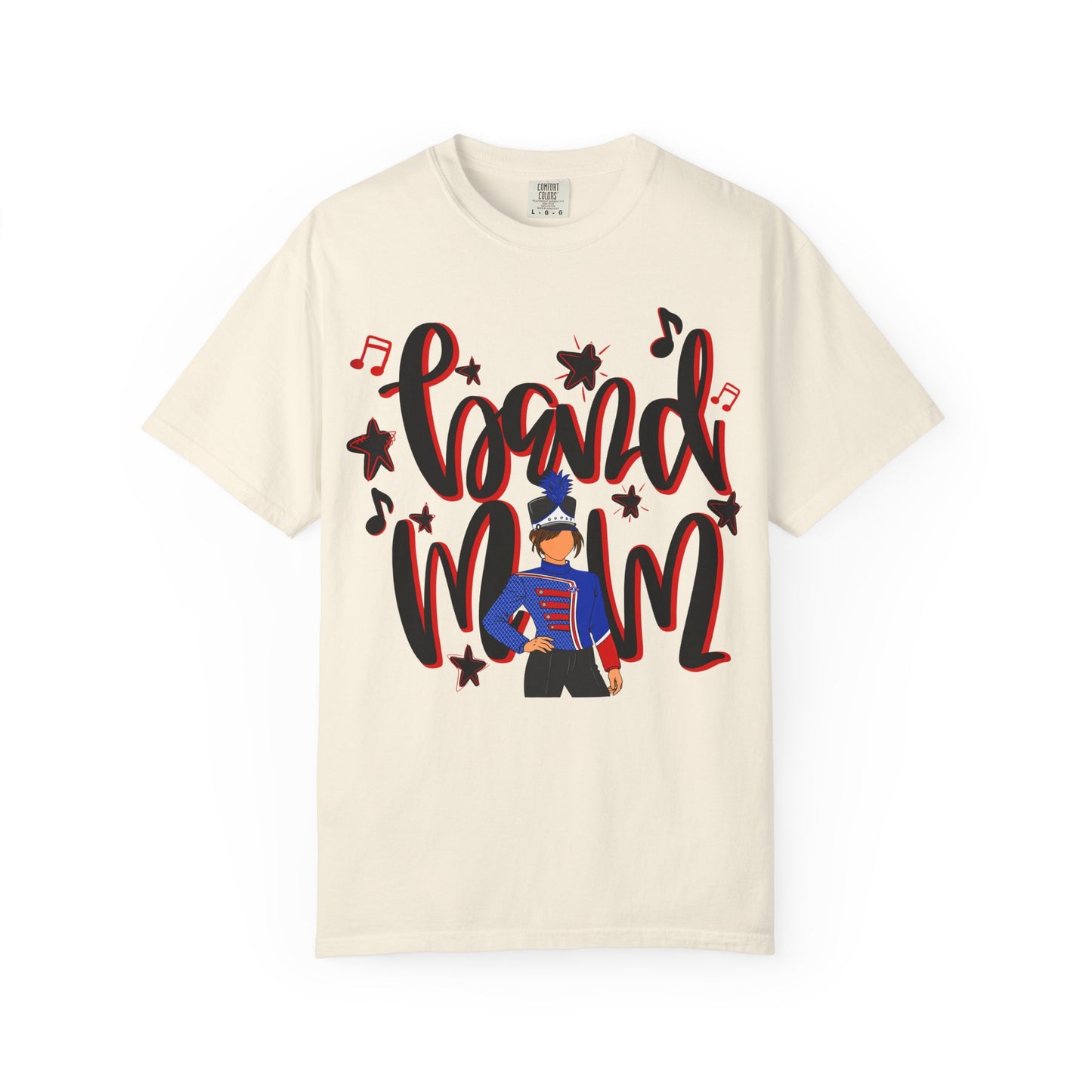 Band Mom Red Girl Short Sleeve Tee (Comfort Colors)