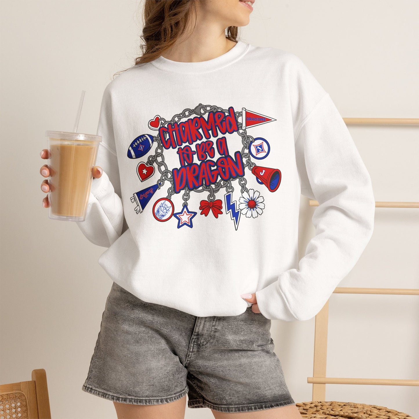Charmed To Be A Dragon Sweatshirt (Gildan)