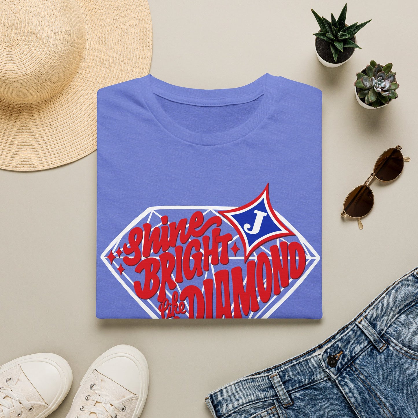 Shine Bright Like A Diamond Short Sleeve Tee (Gildan)