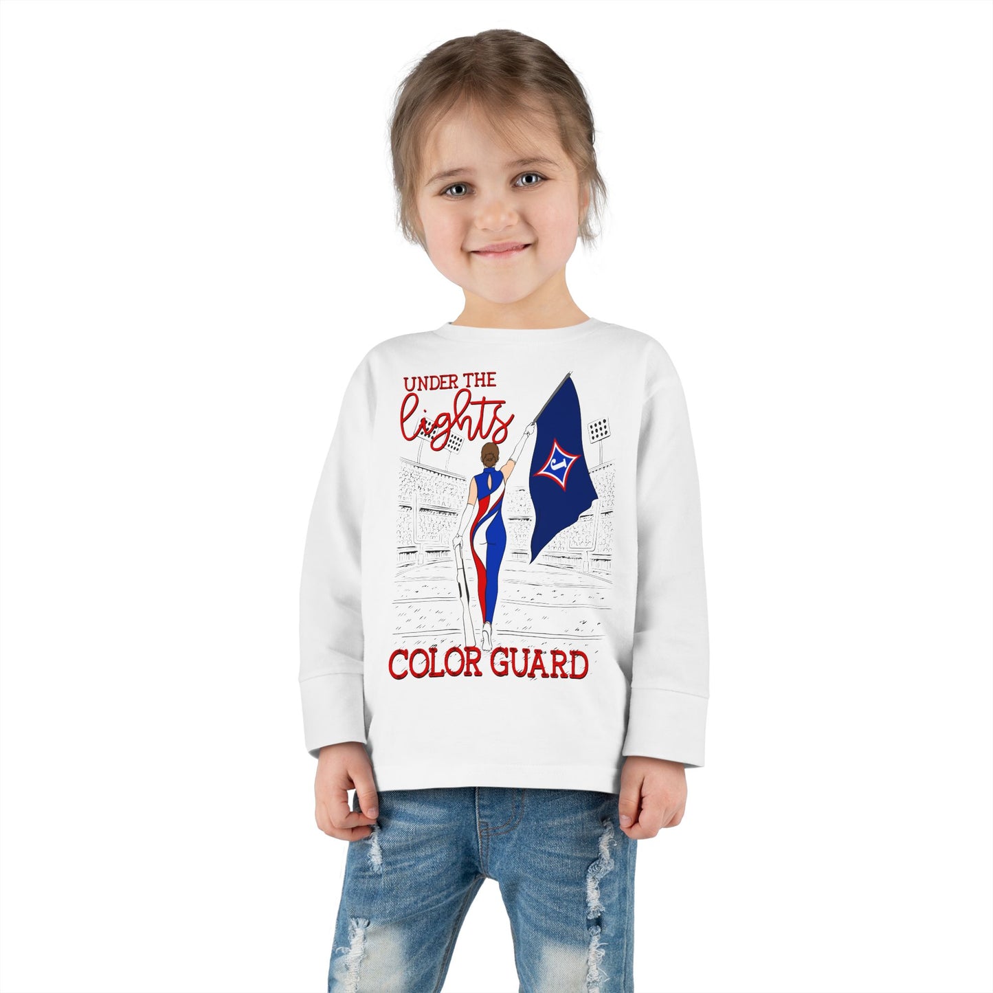 Under The Lights Color Guard Toddler Long Sleeve Tee