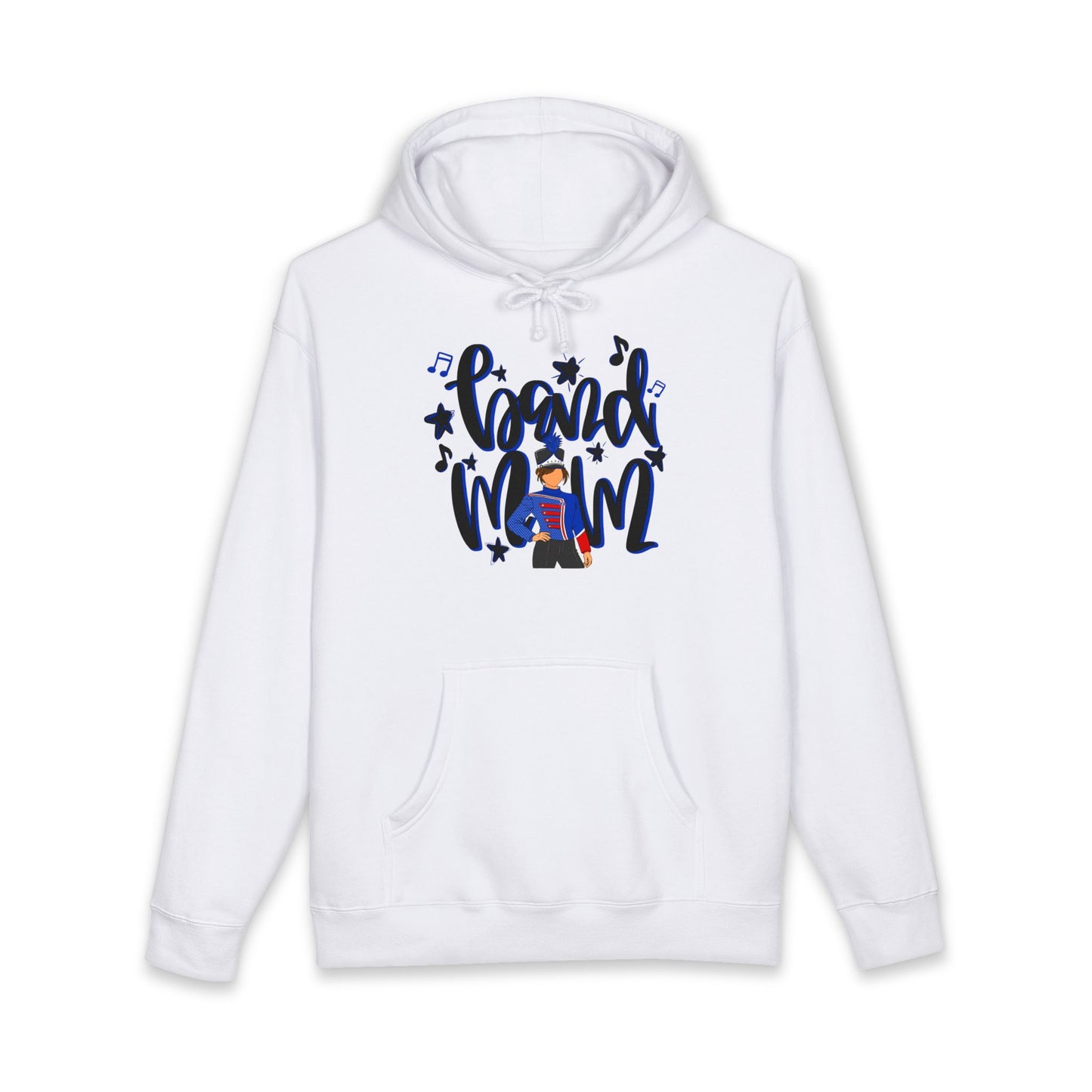 Band Mom Blue Girl Hoodie (Independent Trading Co)