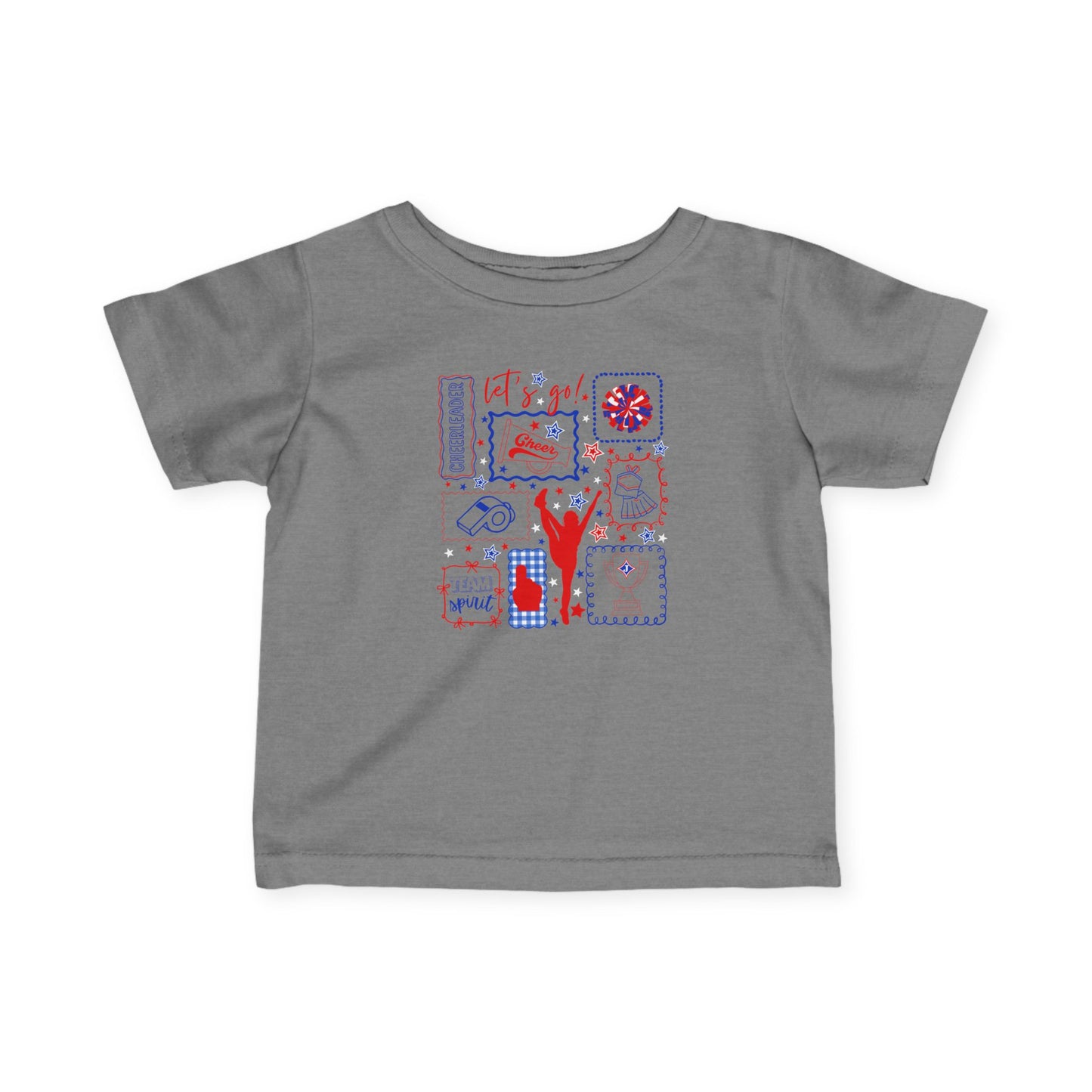 Cheer Icon Grid Short Sleeve Infant Tee