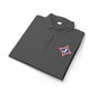 Embroidered Jefferson Diamond Shirt — Classic White Performance Golf Polo