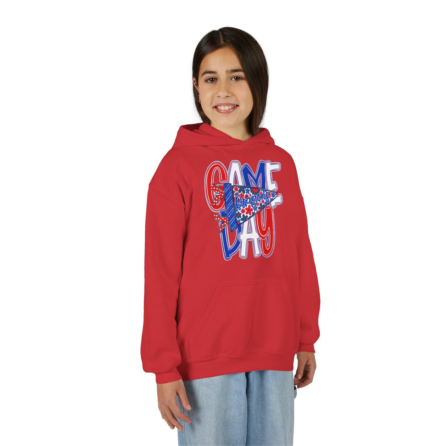 Game Day Dragons J Youth Hoodie (Gildan)