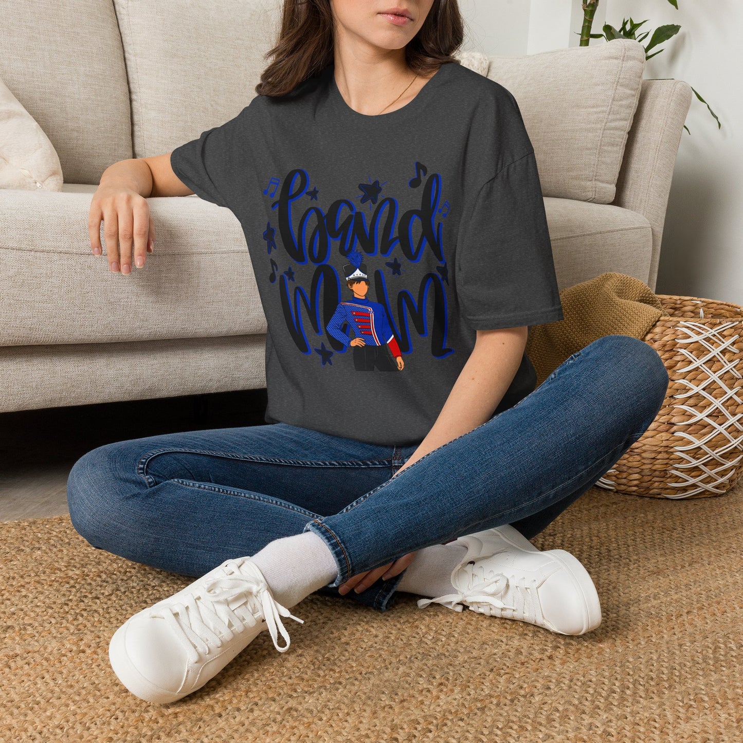 Band Mom Blue Boy Short Sleeve Tee (Gildan)