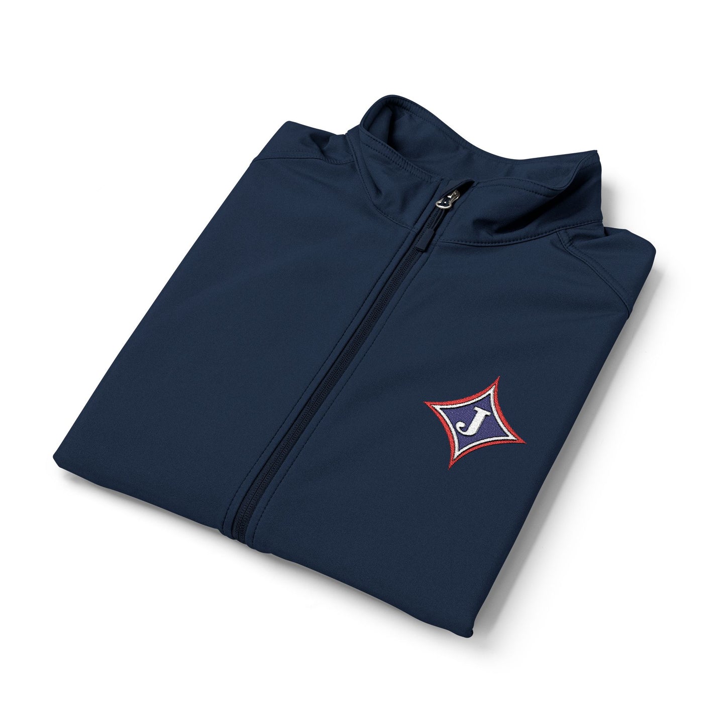 Jefferson J Diamond Embroidered Nautical Compass Soft Shell Vest — Men's Lightweight Windproof Vest